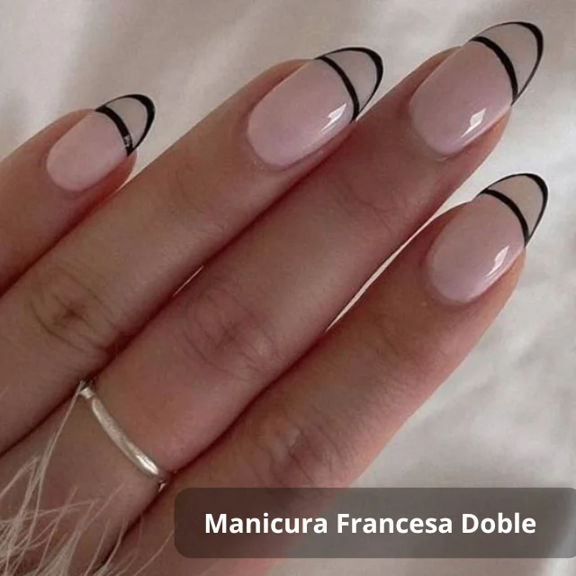 Manicura Francesa Doble