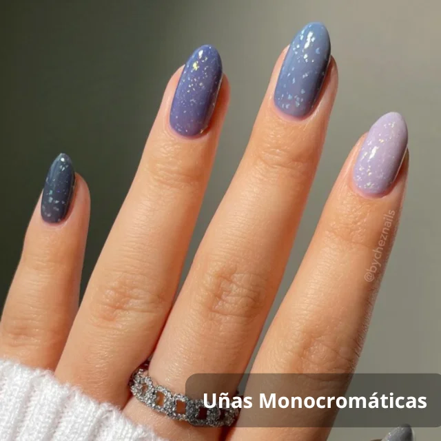 Uñas Monocromáticas